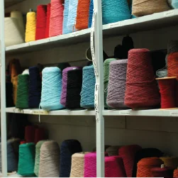 Yarn bundle in various colors
