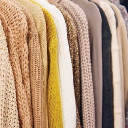 Silk fabric with a smooth texture